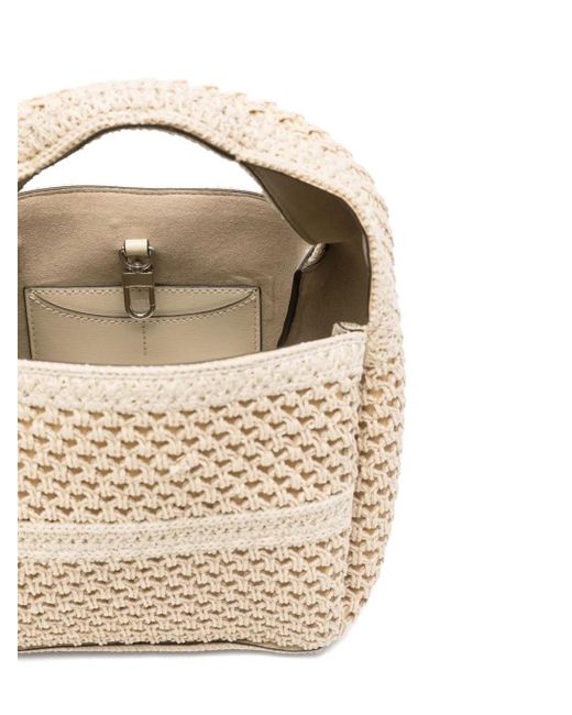 Totême  Natural Gehäkelte Mini-Tasche