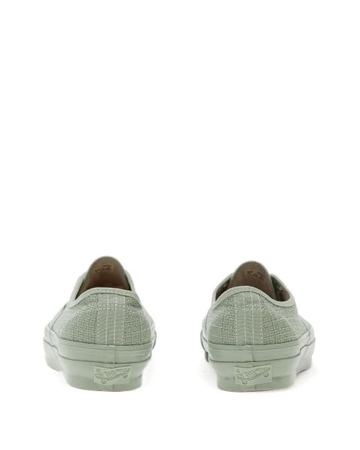 Vans Green Lx Authentic 44 Suede-Woven Sneakers