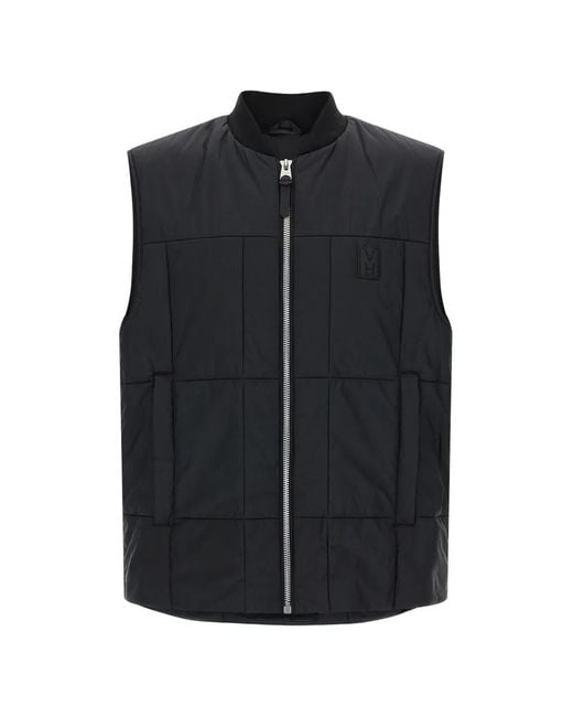 Mackage Black Quilted Zip Eren Vest for men