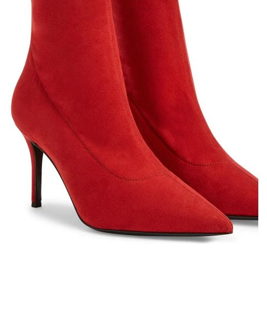Giuseppe Zanotti Red 90Mm Mirea Boots