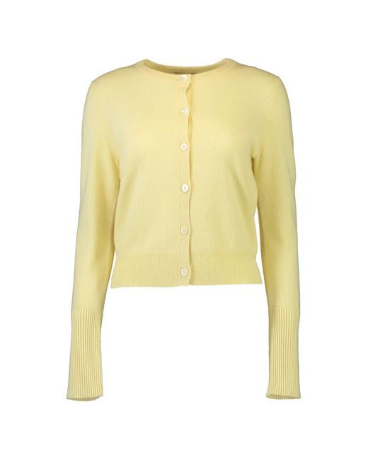 La Ligne Yellow Lean Lines Cardigan