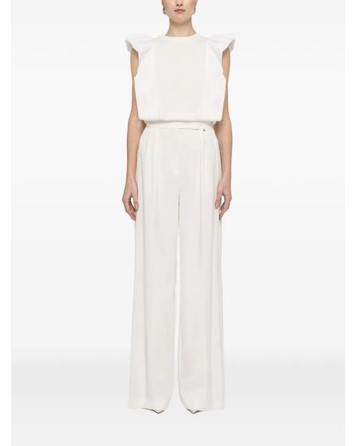 Nissa White Ruffled Top