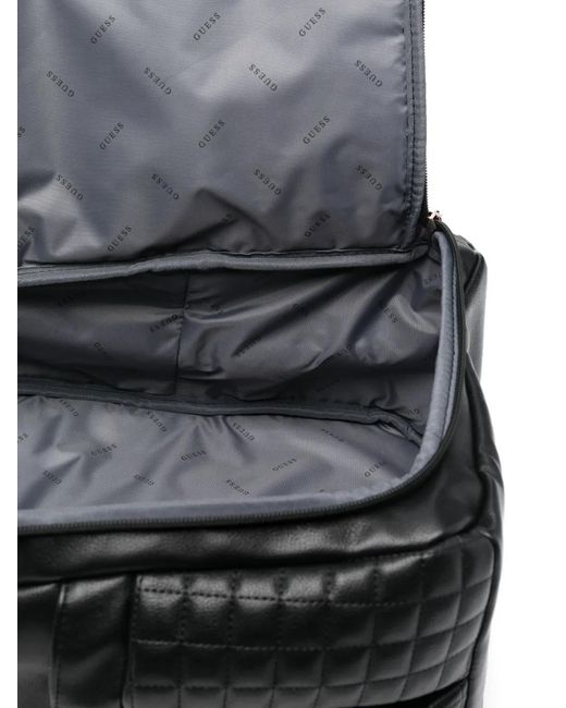 Guess Black Logo-Patch Backpack