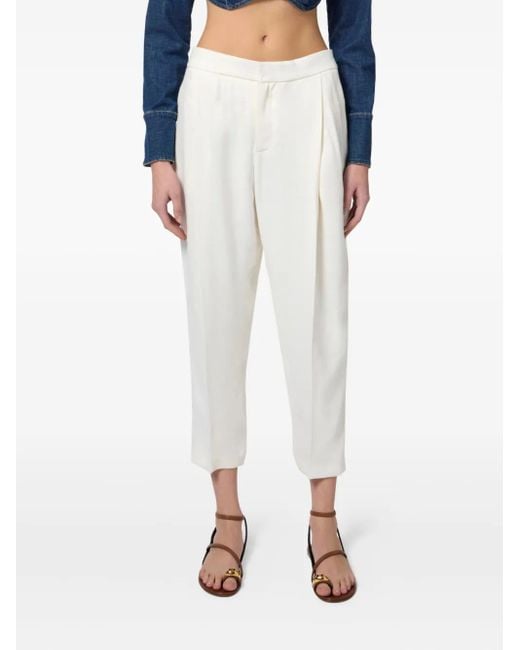 Pantalon À Coupe Droite Elisabetta Franchi en coloris White
