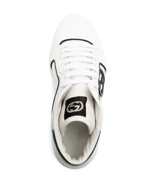 Gucci White Hi-Top Sneakers for men