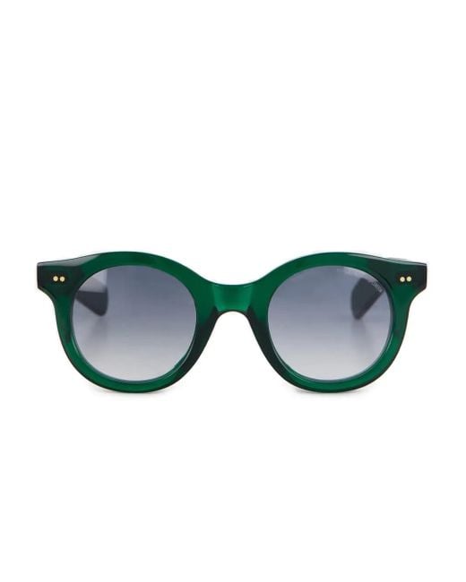 Cutler & Gross Green Round-Frame Sunglasses for men