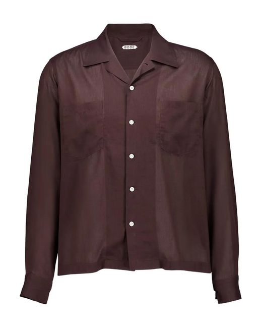 Bode Brown Chemise À Manches Longues for men