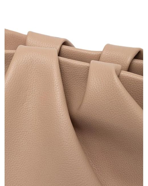 THEMOIRÈ Natural Athena Bottalato Corn Ruched Pebbled Tote Bag