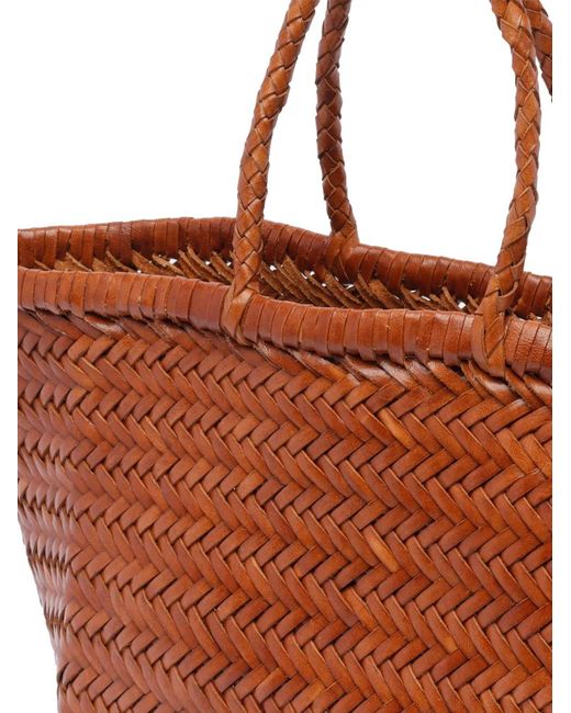 Dragon Diffusion Brown Small Triple Jump Tote Bag
