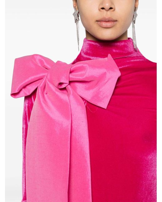 Body en maille fine à fines bretelles Atu Body Couture en coloris Pink