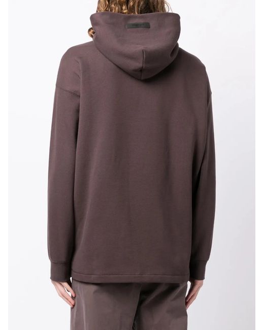 Fear Of God Brown Logo Print Hoodie for men