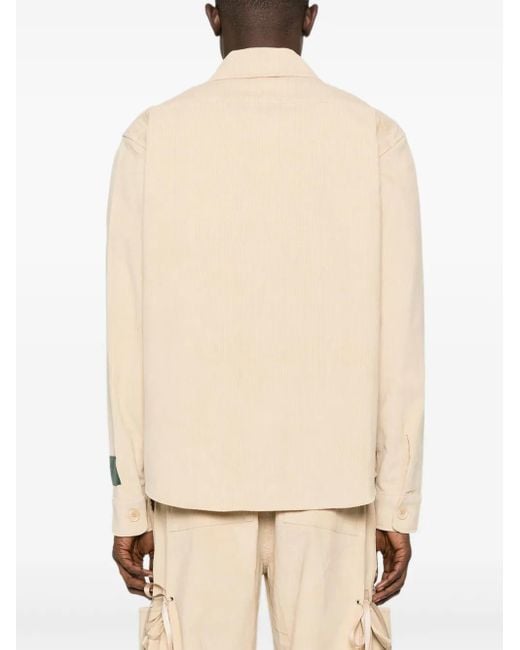 Reese Cooper Natural Multi-Pocket Corduroy Shirt Jacket for men