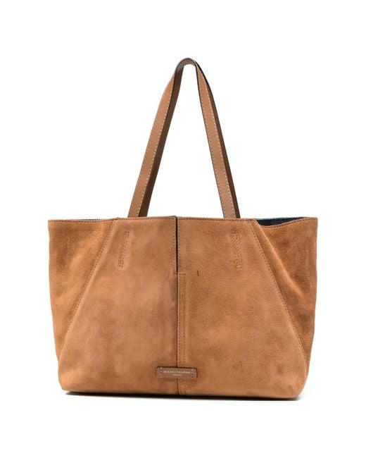 Gianni Chiarini Brown Maya Reversible Tote Bag