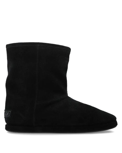 Balenciaga Black Alaska Soft Suede Boots for men
