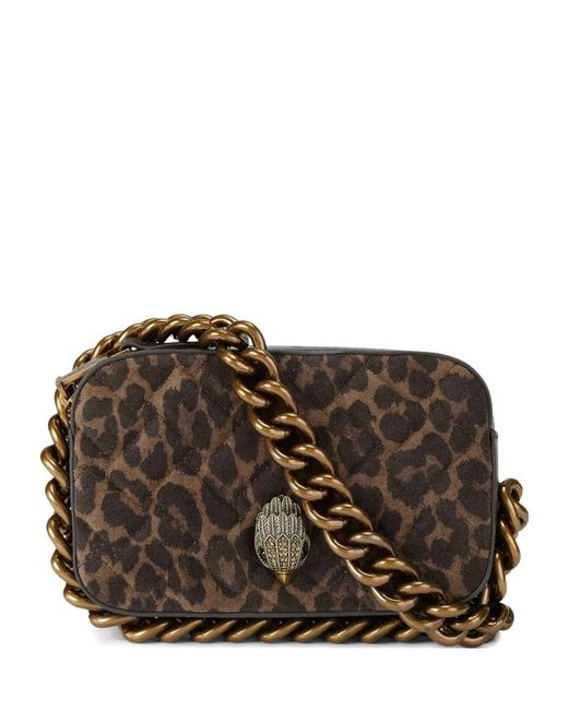 Borsa A Tracolla Leopardata di Kurt Geiger in Brown