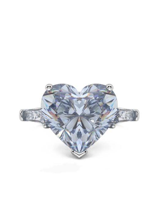 SOLO for Diamonds Blue Heart-Cut Diamond Ring
