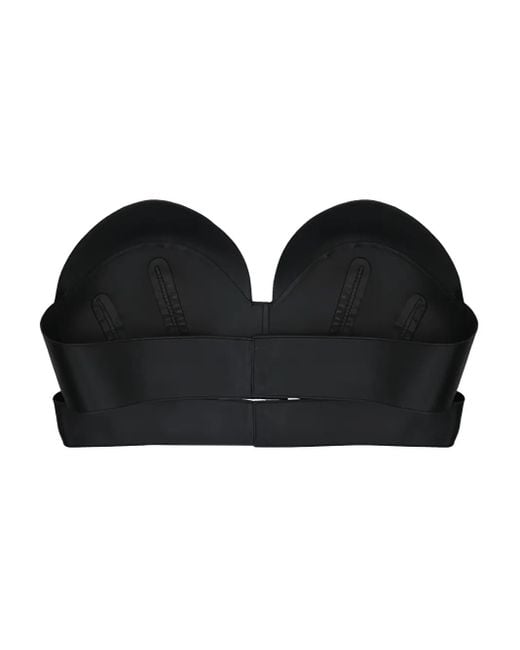 Givenchy Black Leather Crop Top