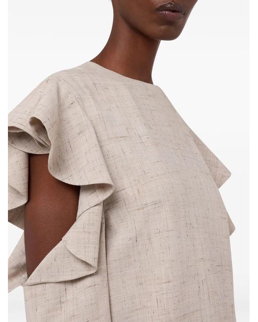 Moschino Natural Tweed Mini Dress