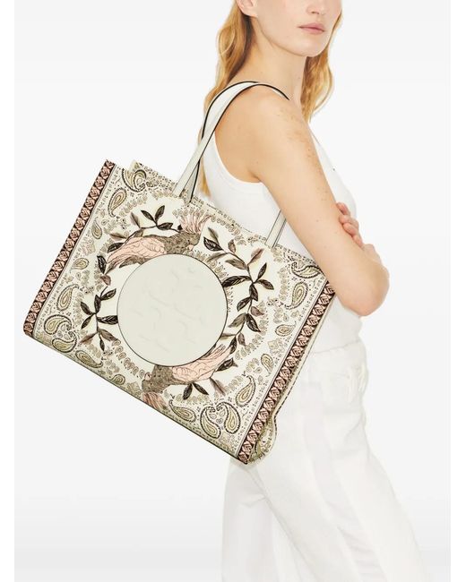 Tory Burch Natural Ella Printed Tote
