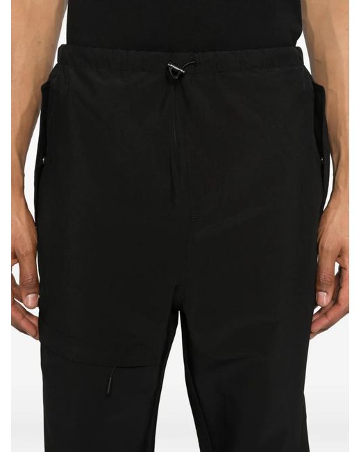 Oakley Black Elasticated Straight-Leg Trousers for men