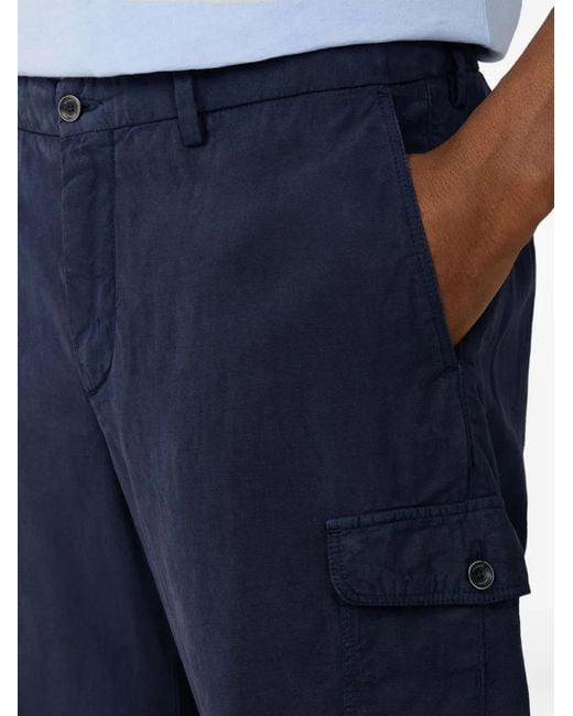 Hackett Blue Sanderson Cargo Shorts for men