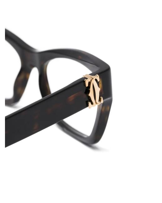 Cartier Brown Logo Glasses