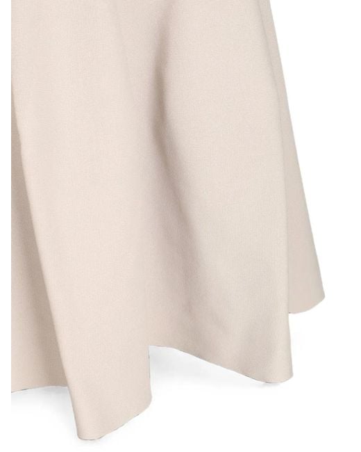 CFCL Natural Milan-Rib Flared Midi Skirt