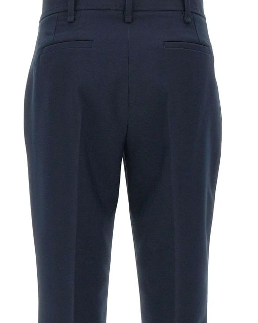 Liu Jo Blue Flared Cropped Trousers