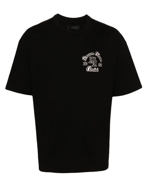 メンズ Amiri フロックロゴ Tシャツ Black
