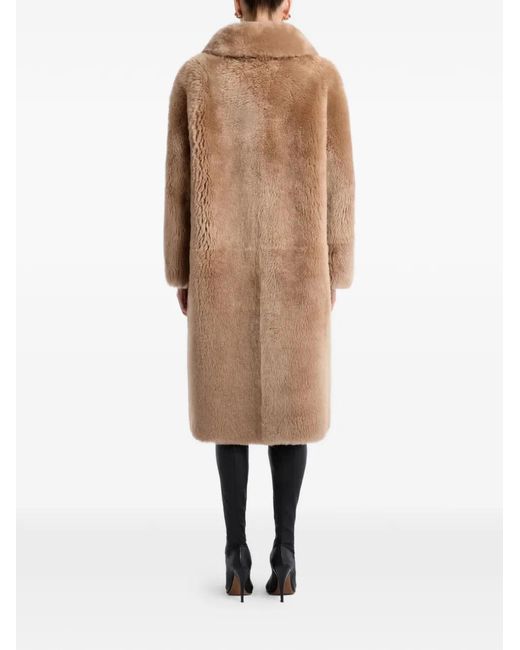 Nour Hammour Brown Anaïs Fur Coat