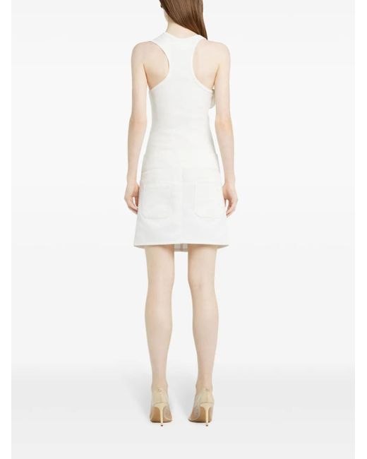 Courreges 90's リブ タンクトップ White