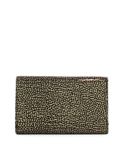 Borbonese Gray Op-Print Foldover Wallet