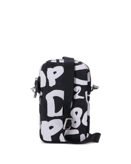DSquared² Pop 80's Mini-Tasche mit Logo-Print in Black für Herren