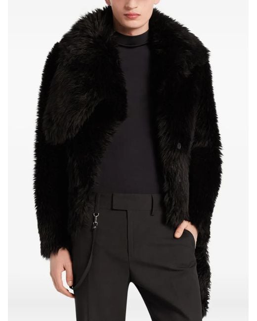 Courreges Black Plush Short Jacket