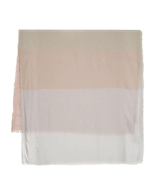 D'Aniello Fuuny MetallicThreading Scarf in Natural Lyst UK