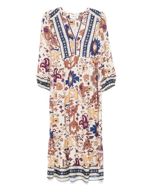 Ba&sh White Valley Midi Dress