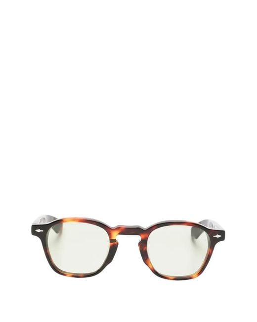 Jacques Marie Mage Brown Zephirin Geometric-Frame Sunglasses