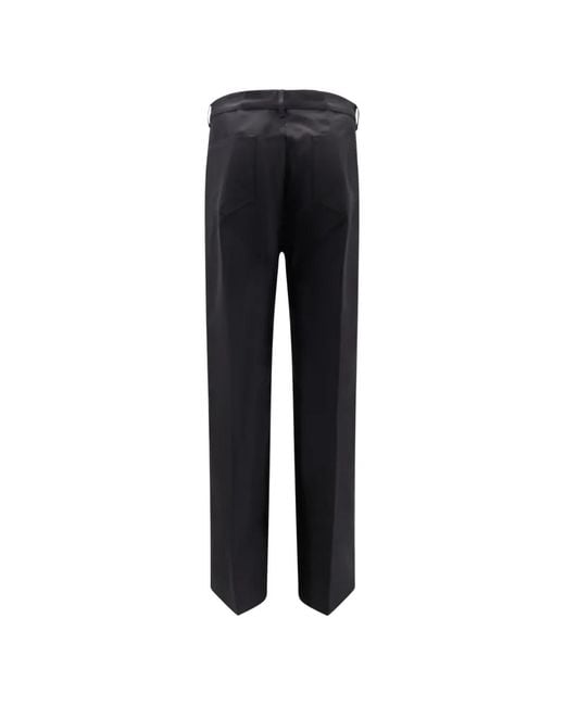 Rick Owens Blue Buttoned Trousers for men