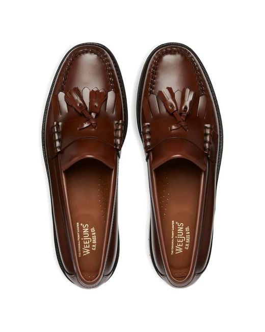 G.H.BASS Brown Weejuns Layton Kiltie Loafers for men