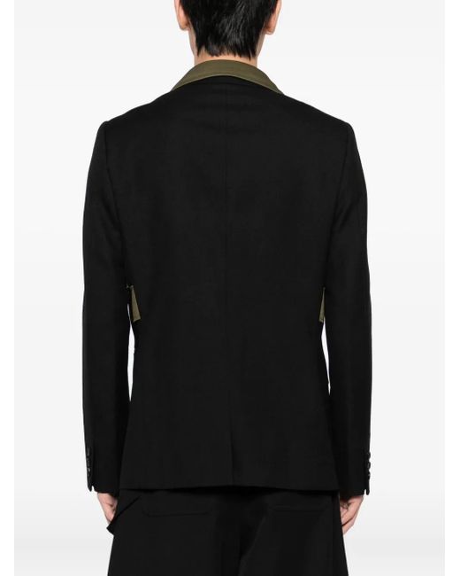 Comme des Garçons Blazer Met Patchwork in het Black voor heren