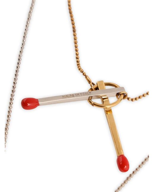 DSquared² White D2 Charming Necklace