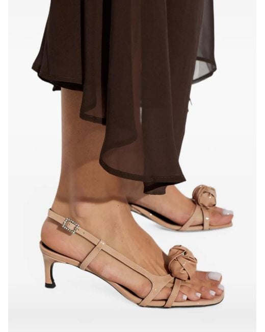 ROTATE BIRGER CHRISTENSEN Multicolor Rose-Detail Buckle-Fastening Sandals