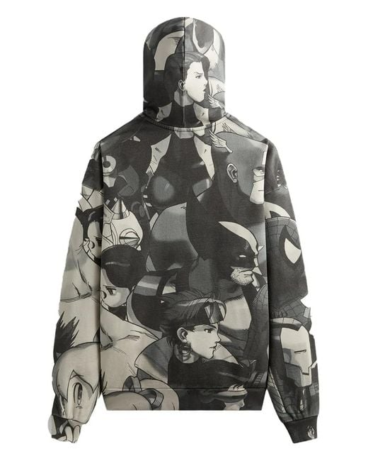 Kith X Marvel Vs. Capcom Printed Hoodie in Gray for Men | Lyst