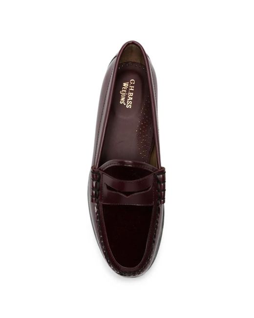 G.H.BASS Brown Weejun Heritage Loafers for men