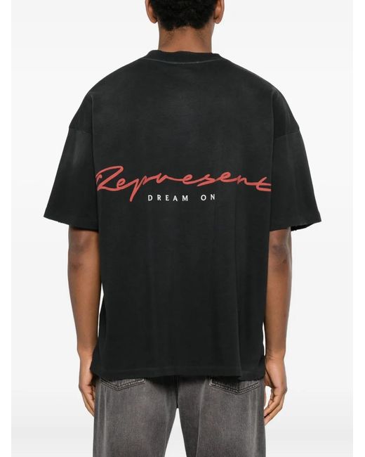 Represent Black "Chrome Flight" T-Shirt for men