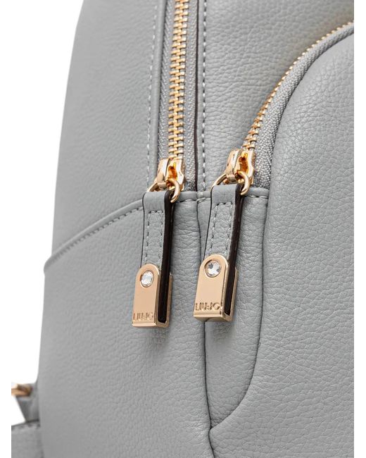 Liu Jo Gray Zip Backpack