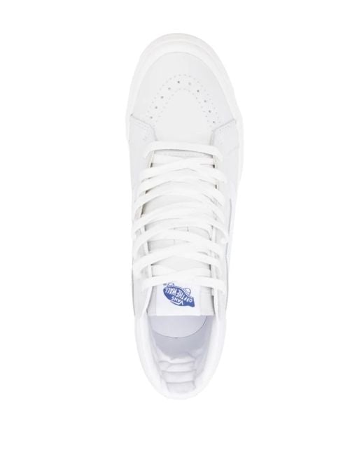 Vans White Sk8 High-Top Sneakers for men