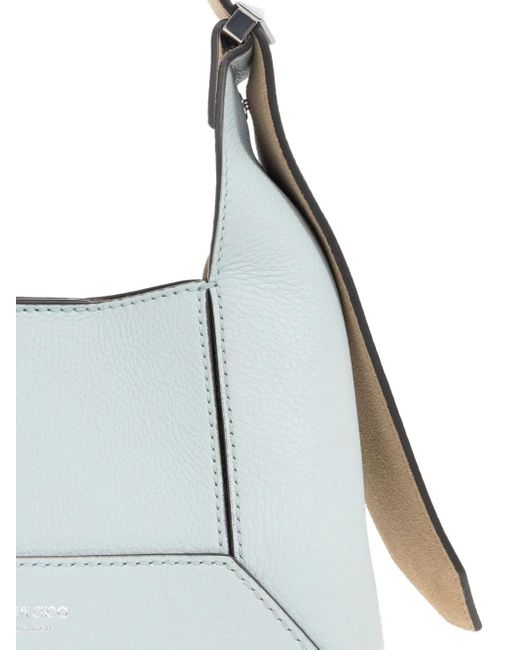 Jimmy Choo Green Small Diamond Tote Bag