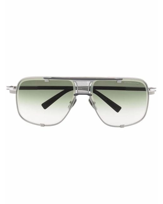Dita Eyewear Green Mach-Five Navigator-Frame Sunglasses