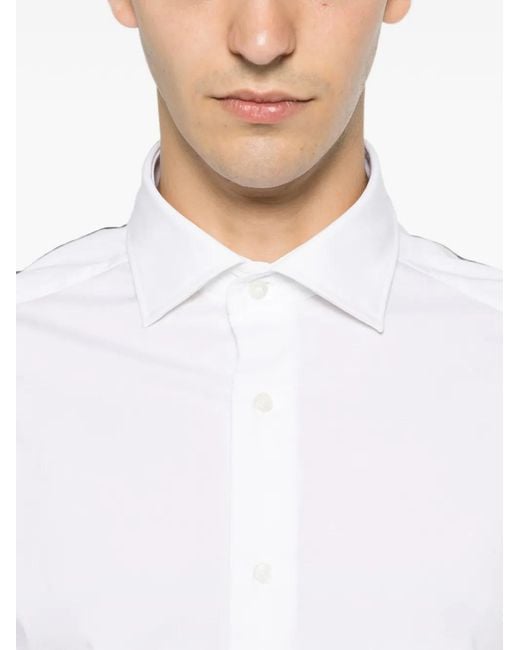 VELA SHOP White Long-Sleeve Shirt for men